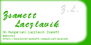 zsanett laczlavik business card